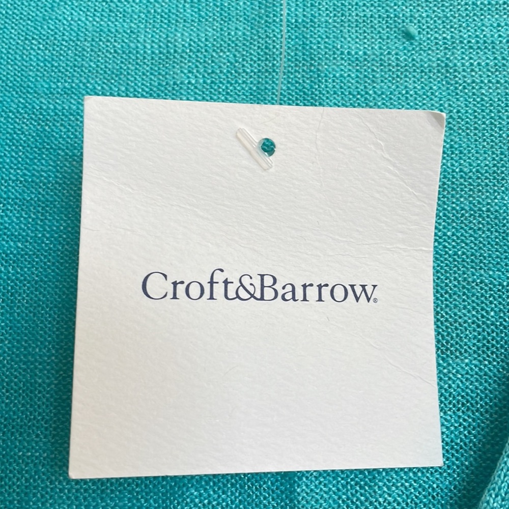 Croft & Barrow Turquoise Cardigan - Picture 4 of 9
